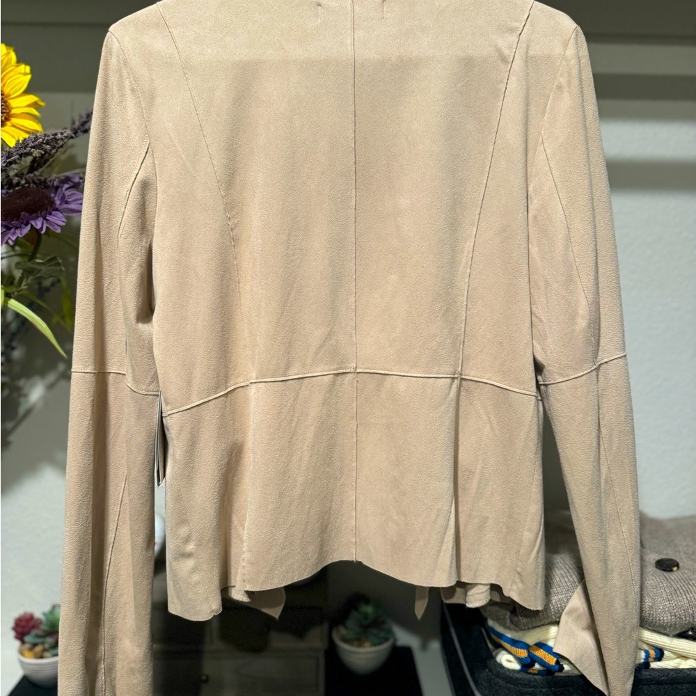 Microsuede open front jacket - Picture 2 of 4